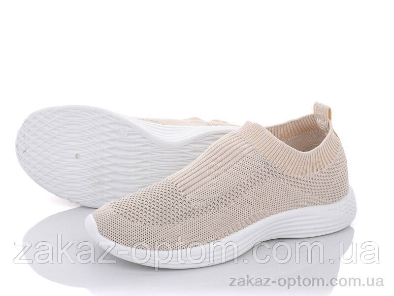 Кросівки жіночі літо (8 пар р.36-41) 190-3-3 beige