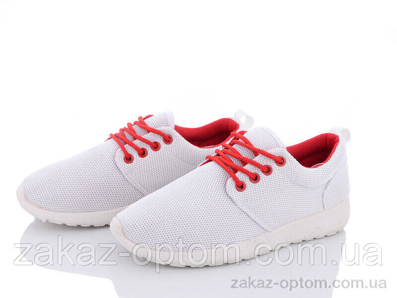 Кросівки жіночі весна-осінь (6 пар р.36-40) 4-308 white-red