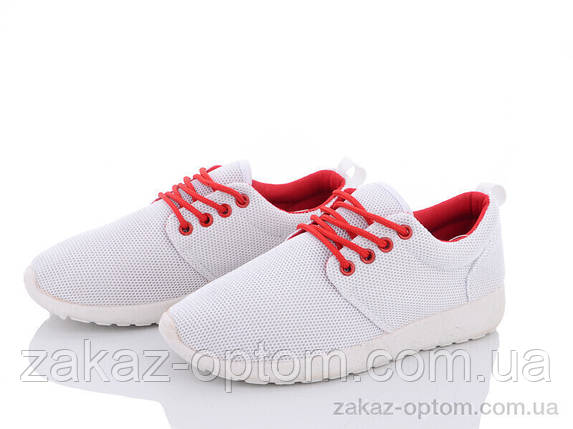 Кросівки жіночі весна-осінь (6 пар р.36-40) 4-308 white-red, фото 1