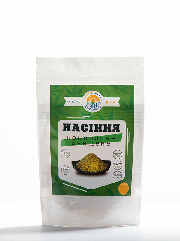 Конопель насіння очищене ТМ Десгаленд, 250 г