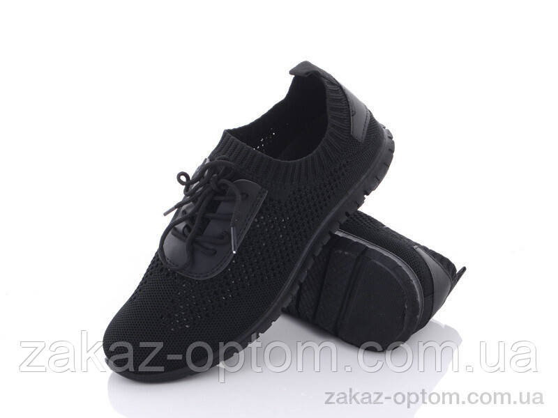 Кросівки жіночі літо (8 пар р.36-41) 20-557 black