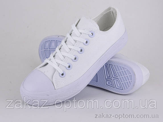 Кеди жіночі весна-осінь (8 пар р.36-41) 888-2 all white, фото 1