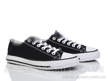 Кеди жіночі весна-осінь (8 пар р.36-41) HD54-B601-1 black, фото 1