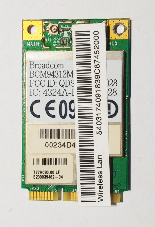 Wi-fi Broadcom BCM94312MCG BRCM1028 802.11