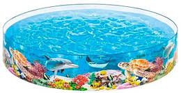 Intex 56452int (Діаметр 183 x Висота 38 см) Каркасний дитячий басейн Океан із кульками