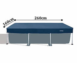 Intex 28036 (Довжина 260 x Ширина 160 см) Тент для прямокутного басейну