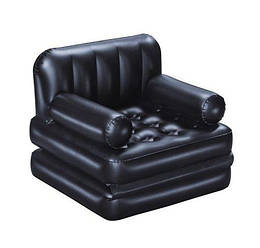 Bestway 75114 (191 x 97 x 64 см) Надувне крісло розкладне, чорне