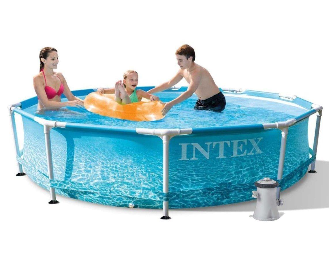 Intex 28208 (Діаметр 305 x Висота 76 см) Каркасний басейн Морський принт
