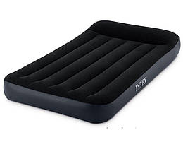 Intex 64146 (191 x 99 x 25 см) Надувний матрац із підголівником, електронасосом