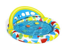 Bestway 52378 (120 x 117 x 46 см) надувний дитячий басейн 120x117x46 см, у комплекті 5 іграшок