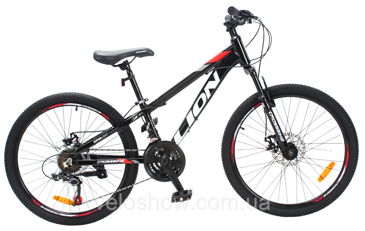 Алюмінієвий підлітковий 24 Lion гірський велосипед Crossbike 2025