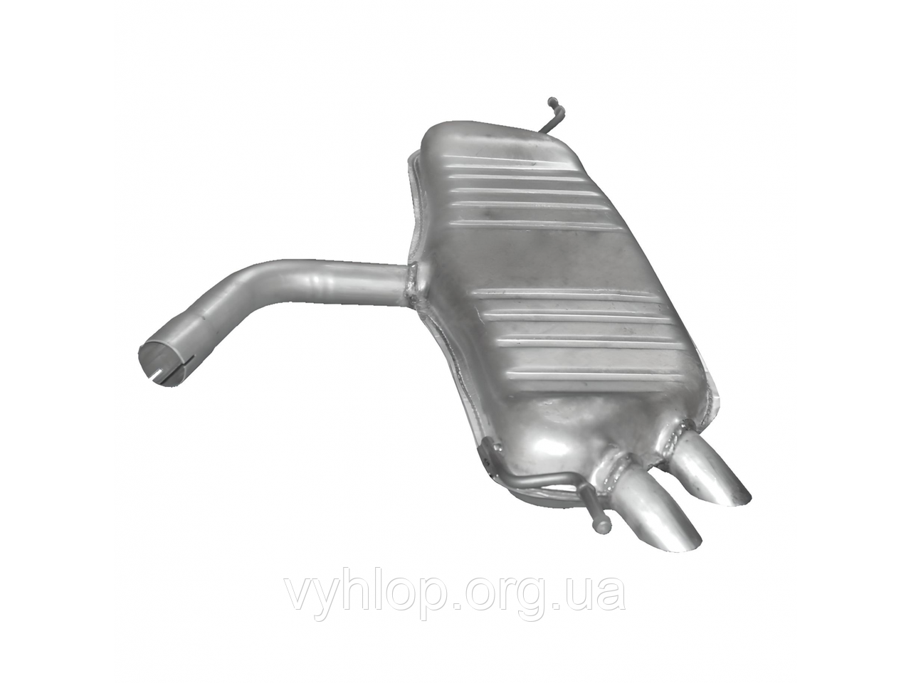 Глушник Фольксваген Туран (Volkswagen Touran) 1.9 TDi / 2.0 TDi 03 - 10 (233-461) Bosal алюминизированный