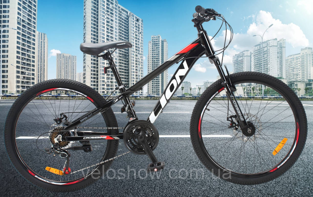 Алюмінієвий підлітковий 24 Lion гірський велосипед Crossbike