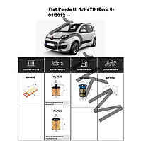 Комплект фільтрів Fiat Panda III 1.3 JTD (Euro 6) (2012-) WIX