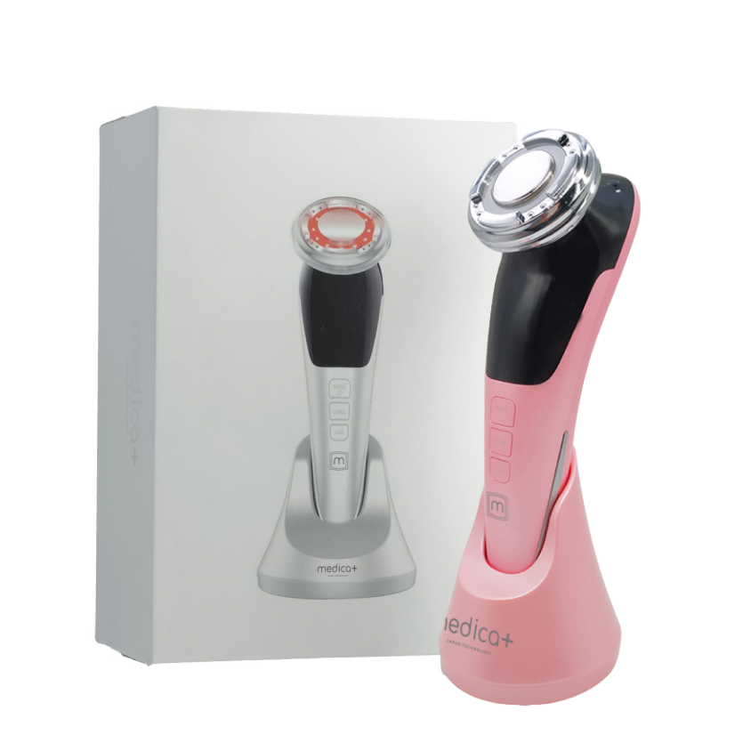 Мікрострумовий RF ліфтинг-масажер для обличчя Medica+ Skin Lifting 7.0 (Ems+Led) pink (Японія)