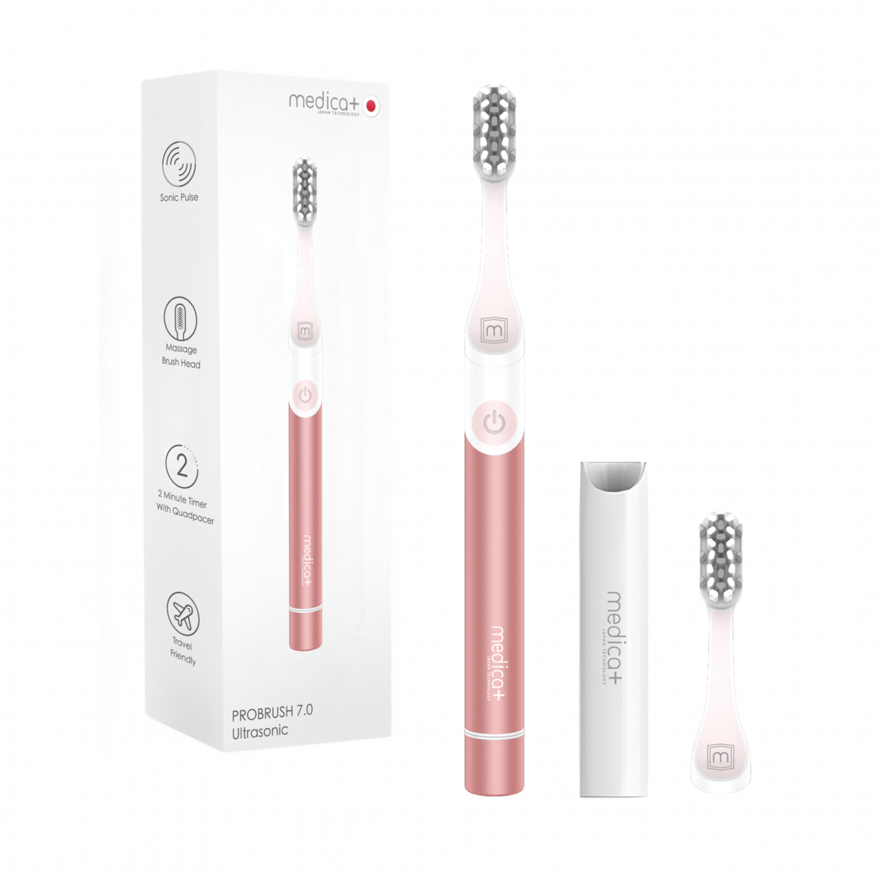 Звукова зубна щітка MEDICA+ ProBrush 7.0 Compact Pink (Japan)