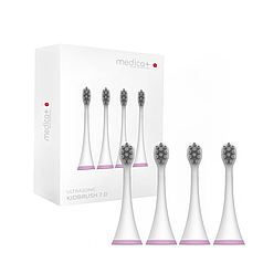 Насадки для звукової зубної щітки (4шт) MEDICA+ KidsBrush 7.0 PINK (Японія)