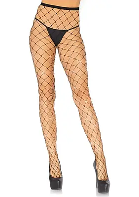Колготки із мікросітки зі стразами чорні Leg Avenue Rhinestone micro net tights O/S