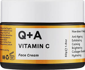 Крем для обличчя просвітлювальний з вітаміном C Vitamin C Radiance Face Cream Q+A, 50 г