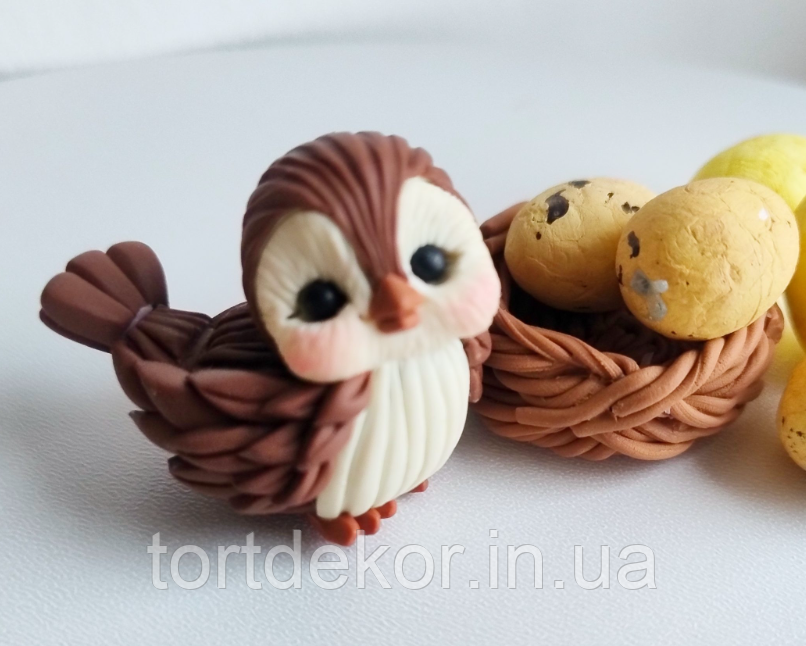 Молд пташка 3Д міні 4*4см, фото 1