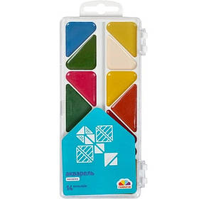 Акварельні фарби "Мозаїка" ГАММА'UA 300103, 14 кольорів, Toyman