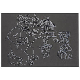 Гравюра А5 "Чаювання на природі" Danko Toys ГрА5с-27 економ варіант у пакеті 21 х 14,8 см, Toyman