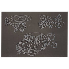 Гравюра А5 "Транспорт" Danko Toys ГрА5с-14 економ варіант у пакеті 21 х 14,8 см, Toyman