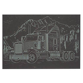 Гравюра А5 "Вантажівка" Danko Toys ГрА5з-5 економ варіант у пакеті 21 х 14,8 см, Toyman