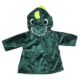 Халатик для ляльки "Динозаврик" Limo Toy M 6049 UA(Green) для ляльки 43-46 см, Toyman