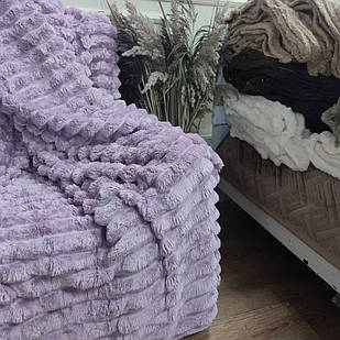 Покривало-плед шарпей 200/230 5см (в сумці)  - Фіалка розмір Євро