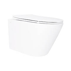 Унітаз підвісний Qtap Swan безободковий Ultra Quiet з сидінням Soft-close QT16335179W
