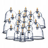 Вакуумні масажні банки 4FIZJO для тіла (китайські/атницелюлітні банки) 24 шт з помпою (P-5907739319913), фото 7