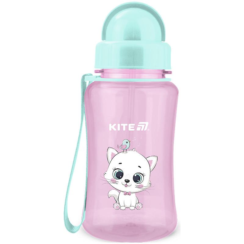 Пляшечка для води Kite Kitty K25-399-2, 350 мл, рожева, фото 1