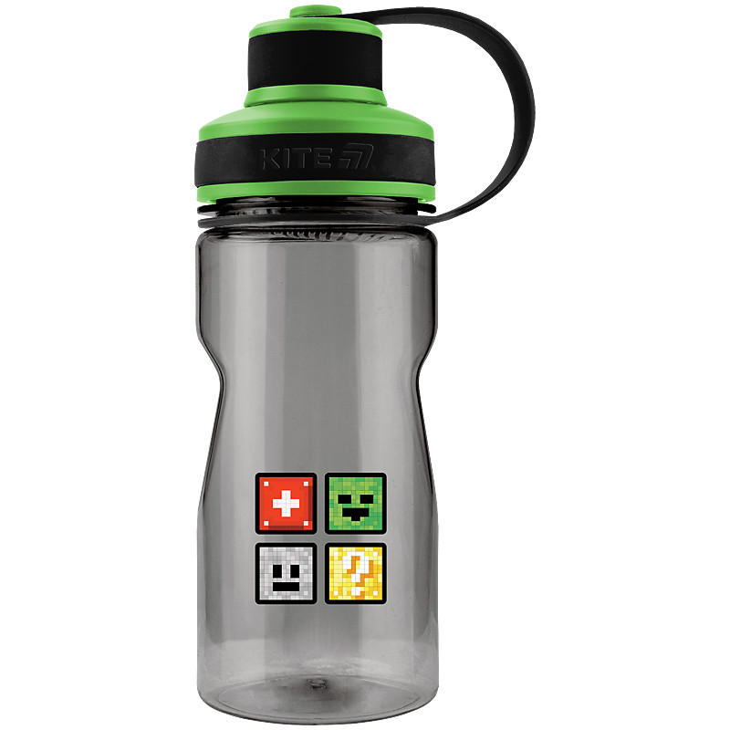 Пляшечка для води Kite Multiplayer K25-397-1, 500 мл, чорна, фото 1