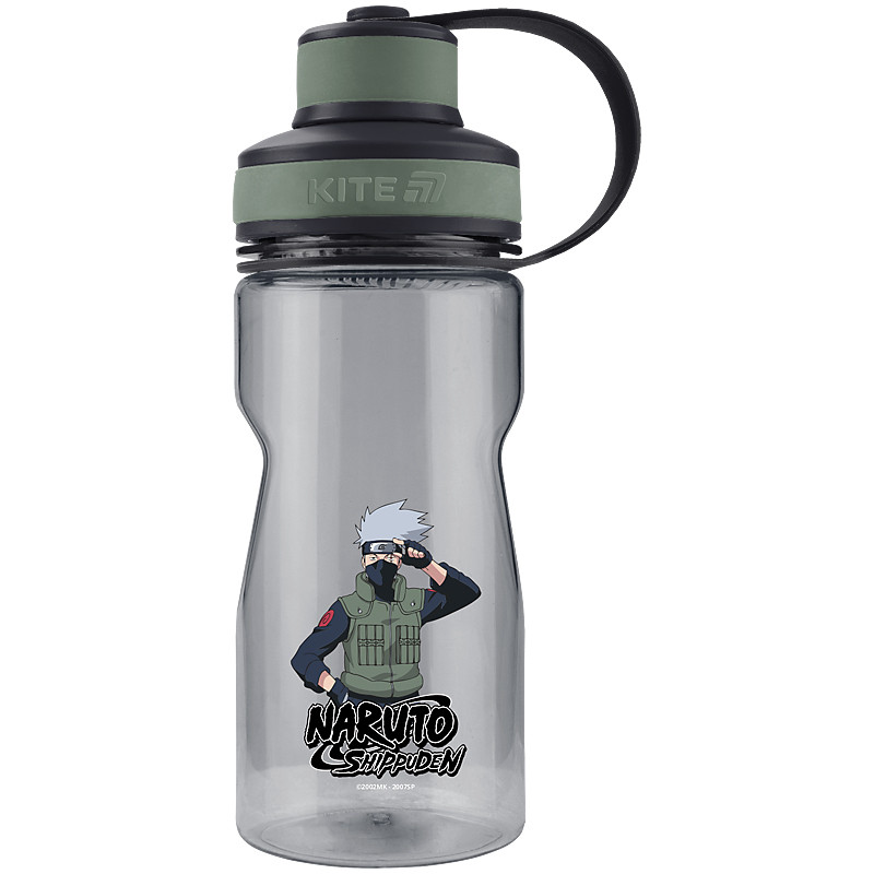 Пляшечка для води Kite Naruto NR25-397, 500 мл, сіра