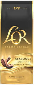 L`OR Кава зерна Crema Absolute Classic, 1000гр, купаж арабіка/робуста