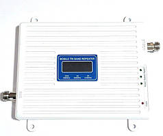 Репітер підсилювач мобільного інтернету і зв'язку 2G/3G/4G KD-2070-GDW 900/1800/2100 МГц, 400-600 кв. м.