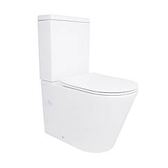 Унітаз-компакт Qtap Stork/Swan безобідковий з сідінням Soft-close QT15222179W