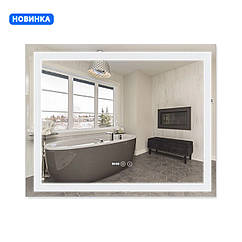 Дзеркало Qtap Mideya (DC-F614) 1000х800 з LED-підсвічуванням Touch, з антизапотіванням, димером, рег.