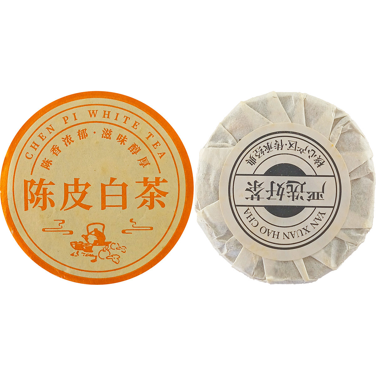 Білий чай 6г з мандариновою цедрою Боюань з Фуцзянь 2023р, фото 1