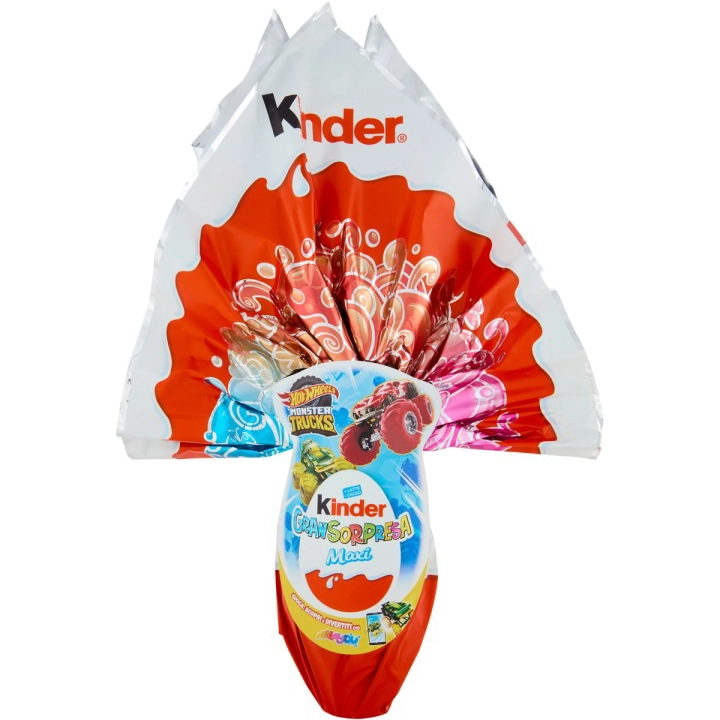 Шоколадне яйце Kinder GranSorpresa Gigante з іграшкою Monster Trucks 220 г