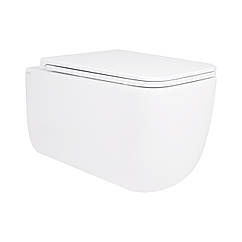 Унітаз підвісний Qtap Gemini безободковий з сидінням Soft-close QT2533076EUQW