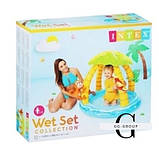 Intex Басейн надувний 58417 NP (6) "Тропічний острів" 102 x 86 см, 1+, об'єм = 45л, вага 1,6 кг, фото 2