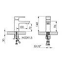 Змішувач для раковини Lidz Wawel 001 (k35) LDWAW001CRM45387 Chrome, фото 3