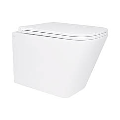Унітаз підвісний Qtap Tern безобідковий з сідінням Soft-close QT1733052ERW