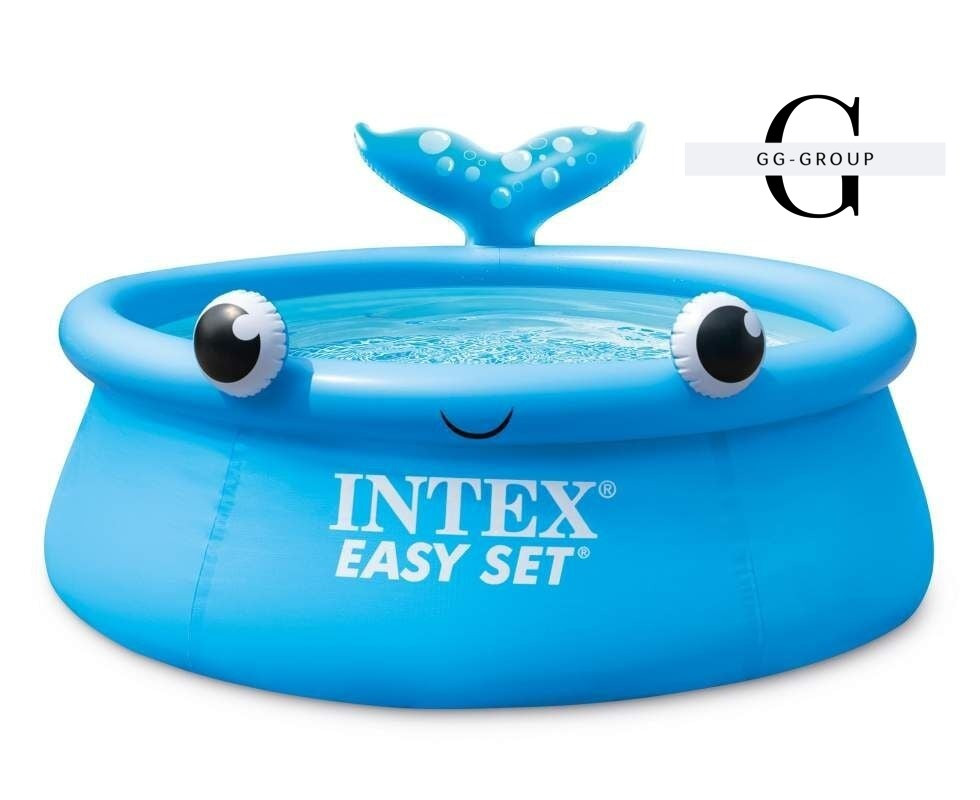 Intex Басейн надувний 26102 NP (2) “Веселий кит“, d=183 см, висота 51см, об'єм 880 л, від 3-х років, фото 1