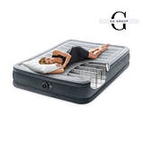 Intex Велюр матрац 67768 ND(2) розмір 137х191х33 см, полуторний, із вбудованим насосом 220V, фото 3