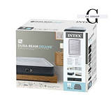 Intex Велюр матрац 67768 ND(2) розмір 137х191х33 см, полуторний, із вбудованим насосом 220V, фото 4