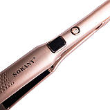 Праска для волосся 50 Вт плойка щипці для короткого та довгого волосся з керамічним покриттям Рожевий Sokany, фото 6