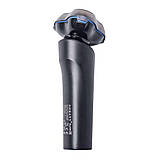 Електробритва 5 Вт 800 mAh бритва електрична бездротова з 3 голівками для гоління Синя Sokany, фото 4